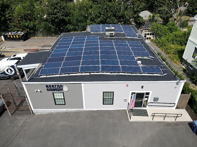 21.76 kW Commercial Solar Install on Boston Standard Company