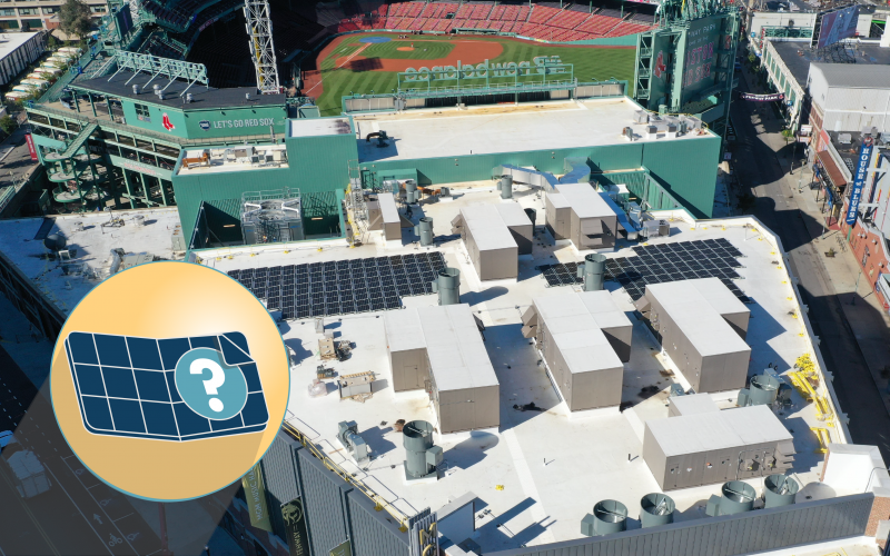 A 297-Panel Solar Energy System for MGM Music Hall at Fenway.